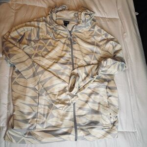 Patagonia Cream and lilac zip up hoodie